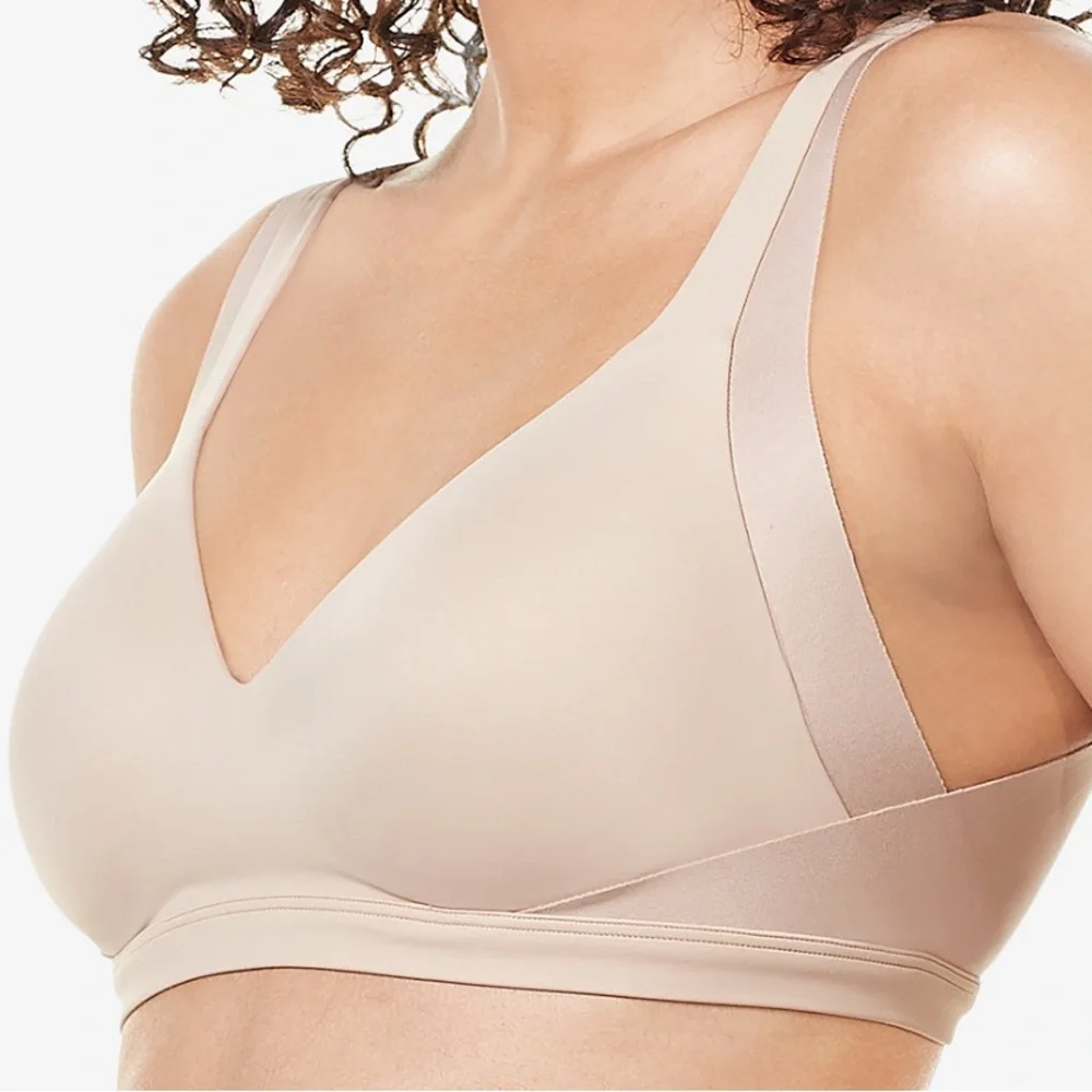 🆕 Warners No Side Effects Underarm and Back-Smoothing Wireless XXL Nude 🆕 - Picture 1 of 16